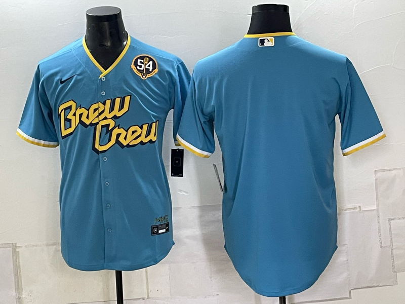Men 2026 Milwaukee Brewers Blank blue Game Nike MLB Jersey 100602
